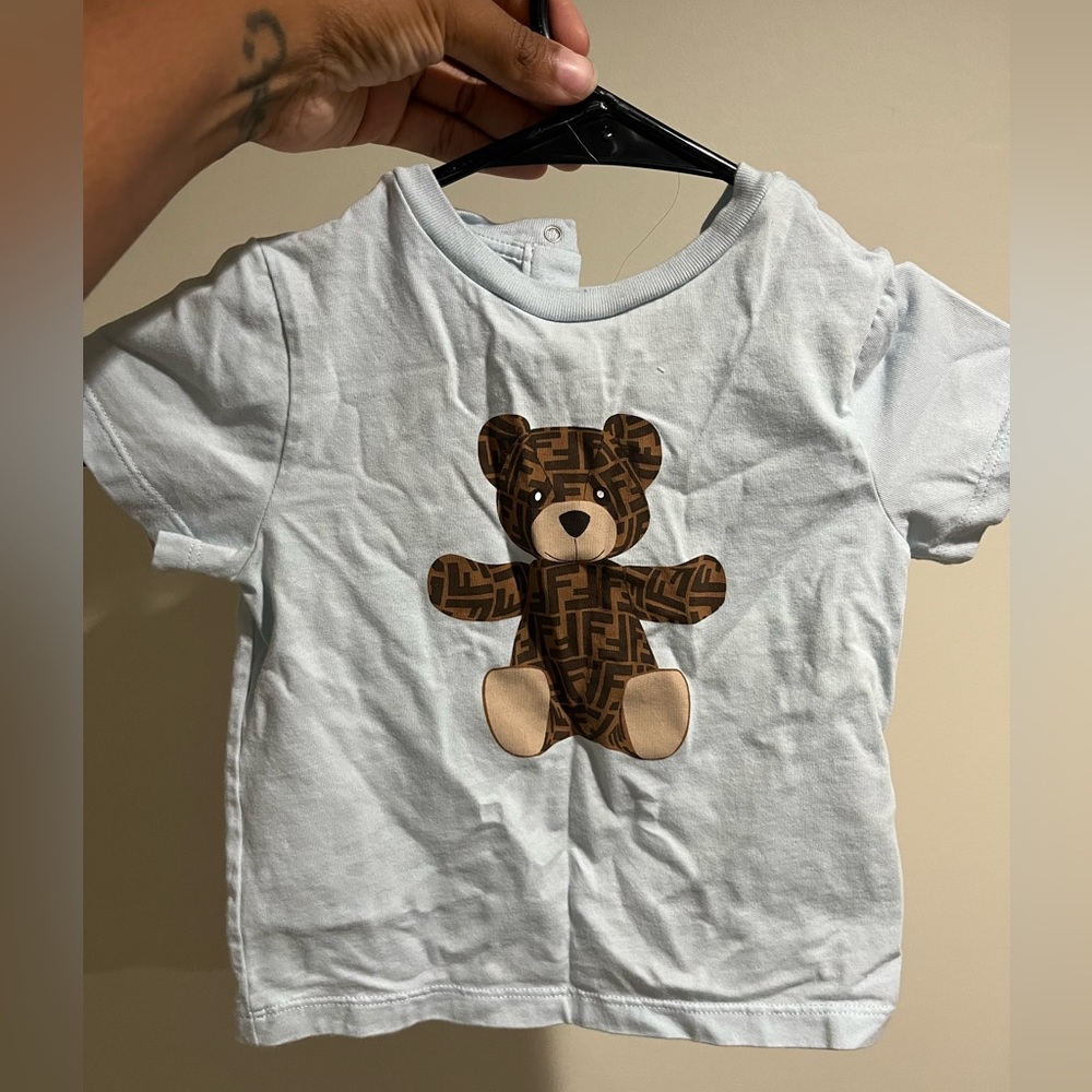 Kid's Monogram Bear T-Shirt gently used